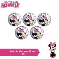 Bal - Voordeelverpakking - Minnie Mouse - 23 cm - 5 stuks - thumbnail