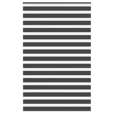 Zebra rolgordijn 150x230 cm stofbreedte 145,9 cm zwart