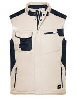 James & Nicholson JN825 Craftsmen Softshell Vest -STRONG- - Stone/Black - 5XL - thumbnail