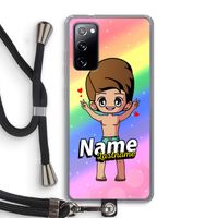 Chibi Maker man: Samsung Galaxy S20 FE / S20 FE 5G Transparant Hoesje met koord