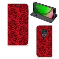Motorola Moto G7 Play Smart Cover Red Roses - thumbnail