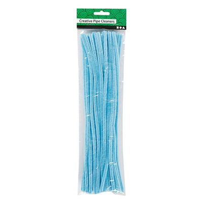 Creativ Company Chenille blauw 30cm, 50st.