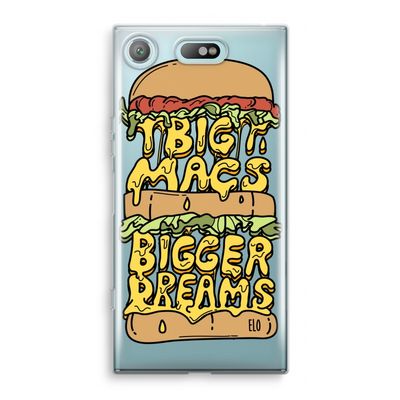 Big Macs Bigger Dreams: Sony Xperia XZ1 Compact Transparant Hoesje