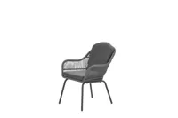 Triton dining stoel zwart/grijs