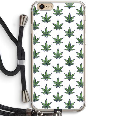 Weed: iPhone 6 / 6S Transparant Hoesje met koord