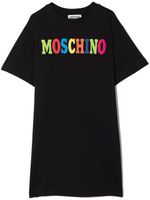 Moschino Kids t-shirt à logo floqué - Noir