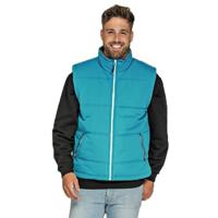 Outdoor bodywarmer voor heren - turquoise - winddicht - mouwloos - sport vest - thumbnail