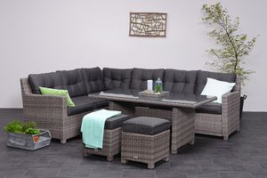 Westminster lounge dining set links - organic grey