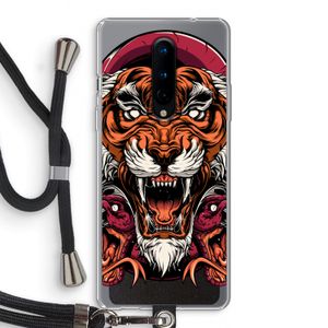 Tiger and Rattlesnakes: OnePlus 8 Transparant Hoesje met koord