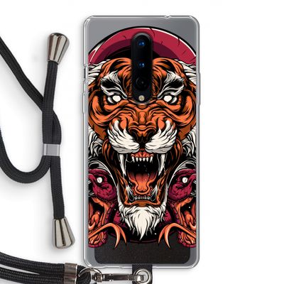 Tiger and Rattlesnakes: OnePlus 8 Transparant Hoesje met koord