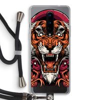 Tiger and Rattlesnakes: OnePlus 8 Transparant Hoesje met koord