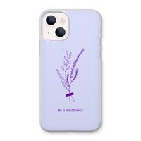 Be a wildflower: iPhone 13 mini Transparant Hoesje