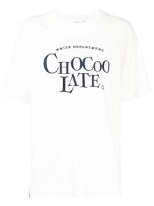 CHOCOOLATE t-shirt à logo brodé - Blanc