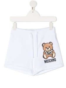 Moschino Kids short à imprimé Teddy Bear - Blanc