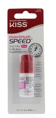 Kiss Nail glue max speed pink