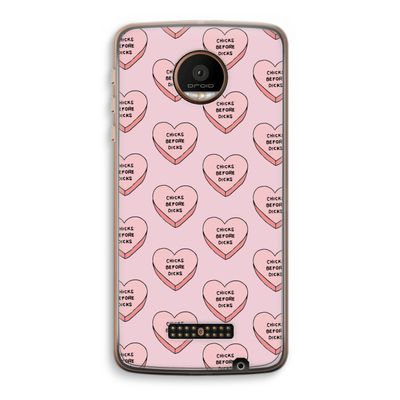 Chicks before dicks: Motorola Moto Z Force Transparant Hoesje