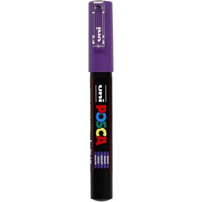 Uni-Posca Posca marker, afm pc-1m, lijndikte 0,7 mm, extra-fijn, violet, 1 stuk
