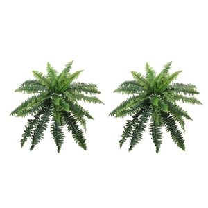 2x Kunstplanten varen groen 28 cm