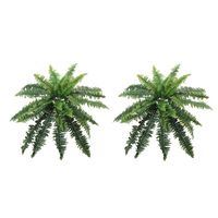 2x Kunstplanten varen groen 28 cm