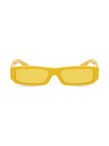 Dolce & Gabbana Kids lunettes de soleil Mini Me à monture rectangulaire - Jaune