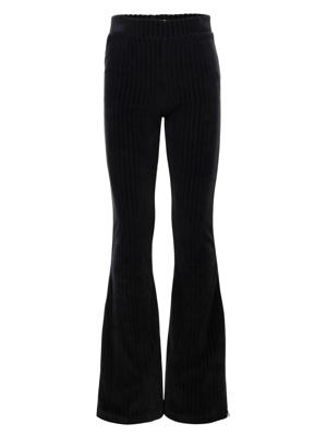 LOOXS Little winter velvet broek meisjes - grijs - rib