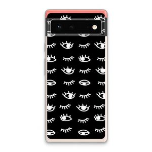 Eye pattern #3: Google Pixel 6 Transparant Hoesje