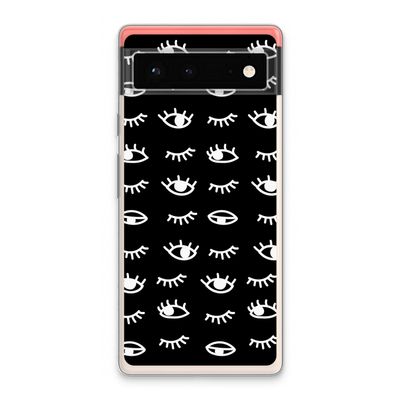 Eye pattern #3: Google Pixel 6 Transparant Hoesje