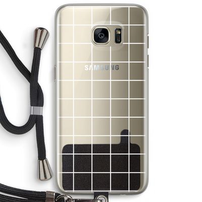 Rooster 2: Samsung Galaxy S7 Edge Transparant Hoesje met koord