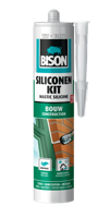 Bison siliconenkit bouw transparant 300ml | 12 stuk stuks
