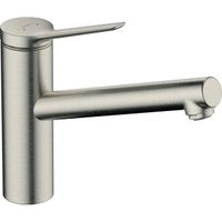 Hansgrohe Zesis eengreeps keukenmengkraan 150 1jet rvs look 74802800