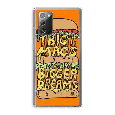 Big Macs Bigger Dreams: Samsung Galaxy Note 20 / Note 20 5G Transparant Hoesje