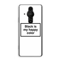 Black is my happy color: Sony Xperia Pro-I Transparant Hoesje Black is my happy color: Sony Xperia Pro-I Transparant Hoesje