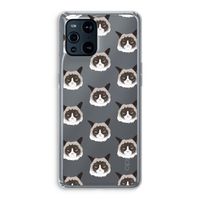 It's a Purrr Case: Oppo Find X3 Transparant Hoesje