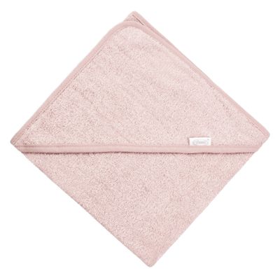 Badcape met naam - Soft Pink - 80 x 80 cm