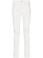 Purple Brand jean skinny à effet taches de peinture - Blanc