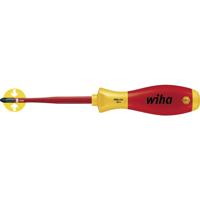 Wiha Pozidriv-Schraubendreher PZ2 SoftFinish-slimFix VDE1000V 35396 VDE Kruiskop schroevendraaier PZ 2 Koplengte: 100 mm DIN ISO 8764