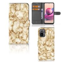 Xiaomi Redmi Note 10S | 10 4G | Poco M5s | Bookcase | Marmer Goud
