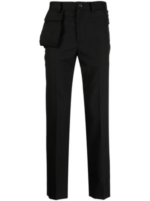 Undercover pantalon slim à design multi-poches - Noir