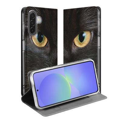 Telefoonhoesje met magneet Samsung Galaxy A17 Zwarte Kat