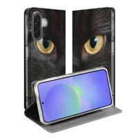 Telefoonhoesje met magneet Samsung Galaxy A17 Zwarte Kat