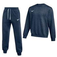 Nike Park 26 Fleece Crew Joggingpak Donkerblauw Wit