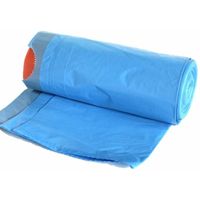 Afvalzakken/vuilniszakken - 15x - 35 liter - blauw - 11,5 mic.   -