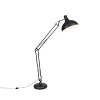 QAZQA Smart vloerlamp zwart verstelbaar incl. Wifi A60 - Hobby - thumbnail