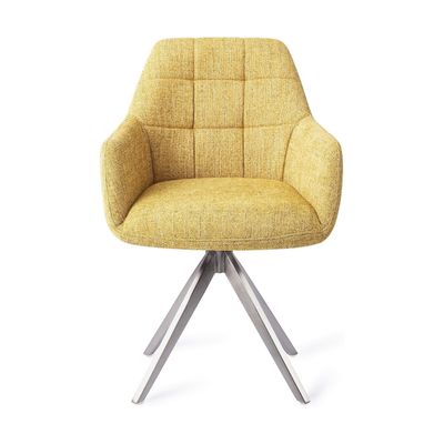 Jesper Home Noto eetkamerstoel Bumble Bee turn steel