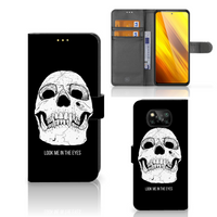 Telefoonhoesje met Naam Xiaomi Poco X3 | Poco X3 Pro Skull Eyes - thumbnail