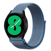 Sport Loop nylon bandje - Denim blauw - Samsung Galaxy Watch 4 - 40mm / 44mm - thumbnail