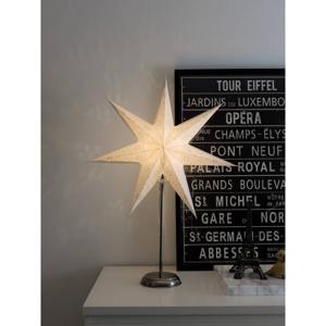 Konstsmide 2996-230 Kerstster Gloeilamp, LED Wit, Zilver Uitgestanst motief, Schakelaar