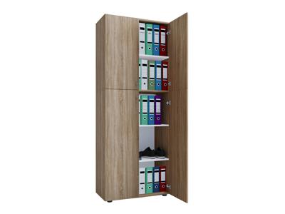 VCM Kantoorkast Lona (Openslaande deuren, sonoma eik, XXL)