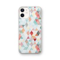 Gekleurde driehoekjes pastel: iPhone 12 Transparant Hoesje