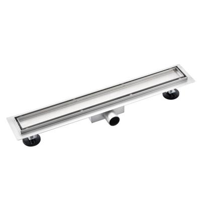 Fortifura Galeria douchegoot - 80cm - met tegelrooster - met vloerflens - Geborsteld RVS PVD (RVS) SW679910/SW679924